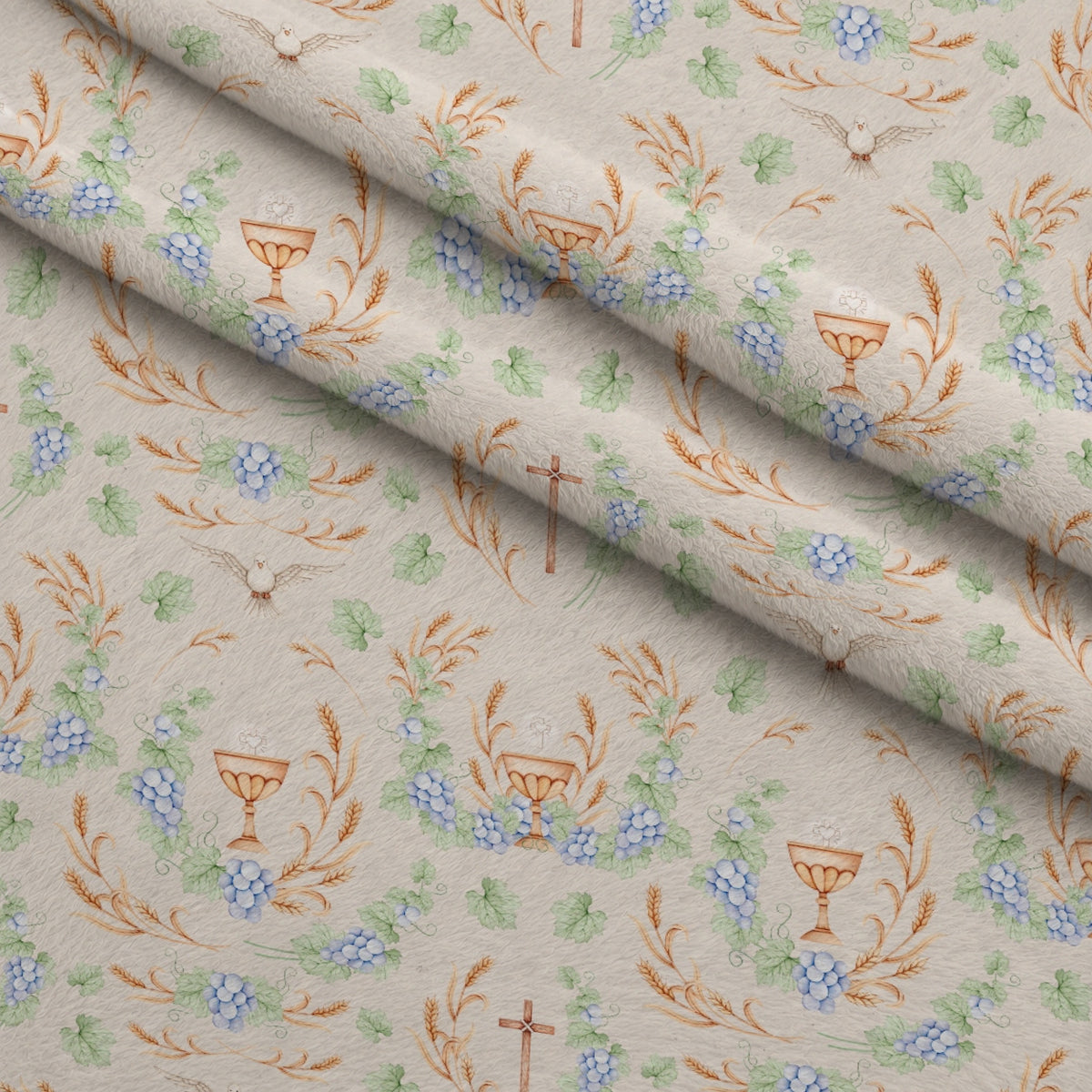 Faithful Blooms Pattern 13 Minky Fabric — plush minky folded close-up preview (mv-minky-v1:lying)