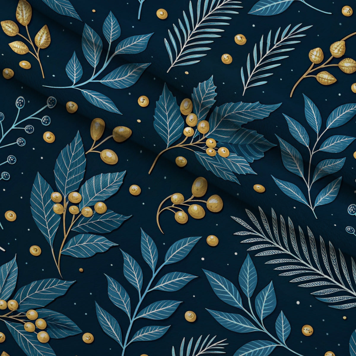 Festival of Lights Pattern 11 Minky Fabric — plush minky folded close-up preview (mv-minky-v1:lying)