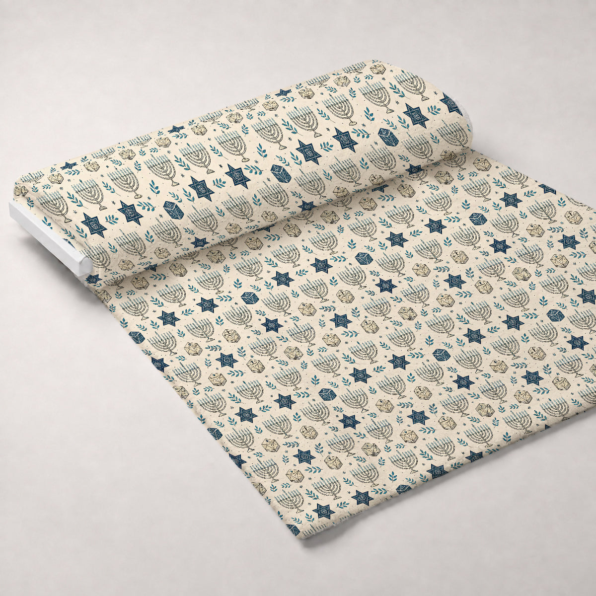Festival of Lights Pattern 13 Minky Fabric — plush minky unrolled bolt preview (mv-minky-v1:bolt)