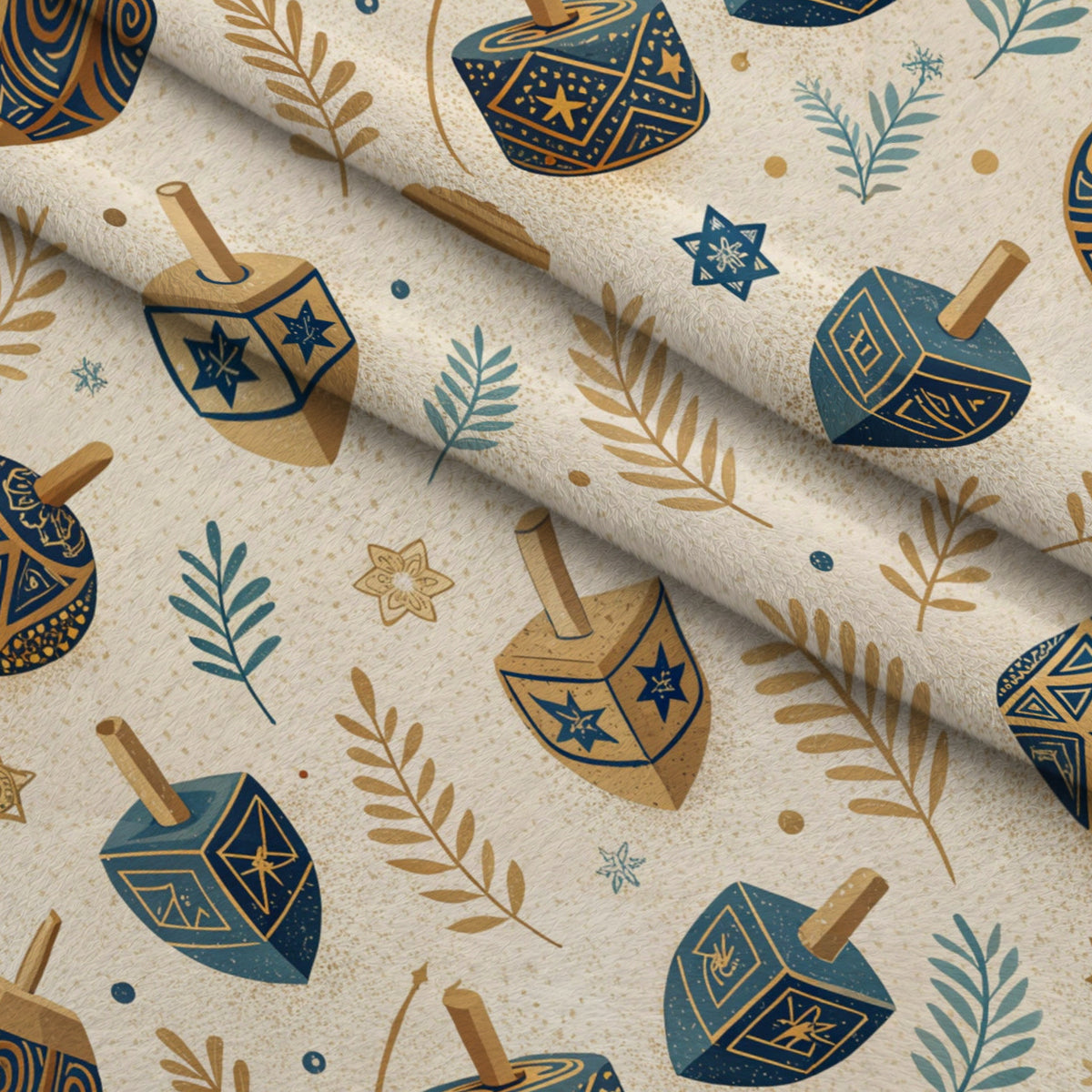 Festival of Lights Pattern 14 Minky Fabric — plush minky folded close-up preview (mv-minky-v1:lying)