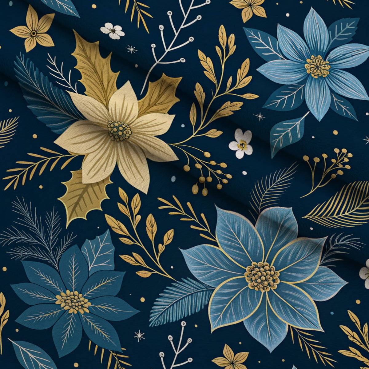 Festival of Lights Pattern 17 Minky Fabric — plush minky folded close-up preview (mv-minky-v1:lying)