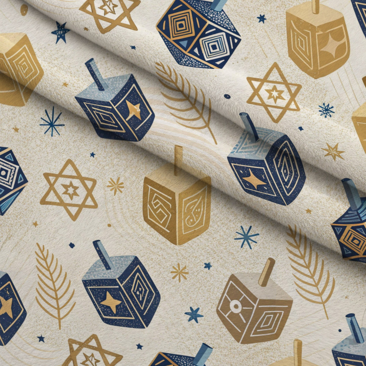 Festival of Lights Pattern 19 Minky Fabric — plush minky folded close-up preview (mv-minky-v1:lying)