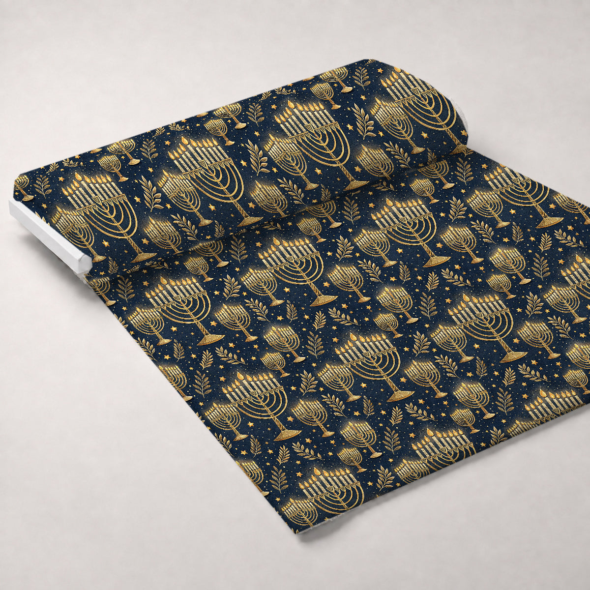 Festival of Lights Pattern 23 Minky Fabric — plush minky unrolled bolt preview (mv-minky-v1:bolt)