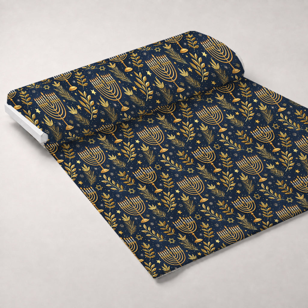 Festival of Lights Pattern 25 Minky Fabric — plush minky unrolled bolt preview (mv-minky-v1:bolt)