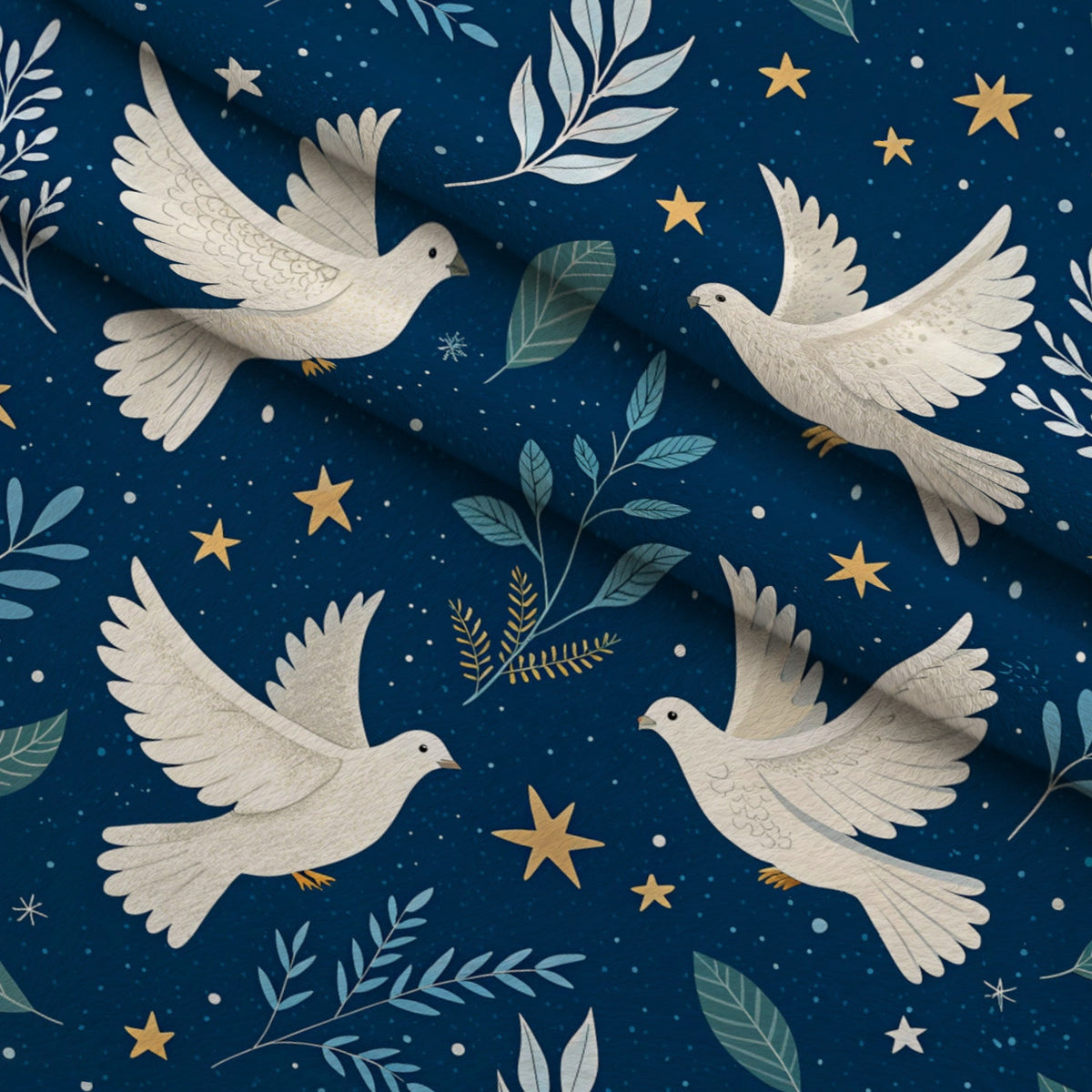 Festival of Lights Pattern 28 Minky Fabric — plush minky folded close-up preview (mv-minky-v1:lying)