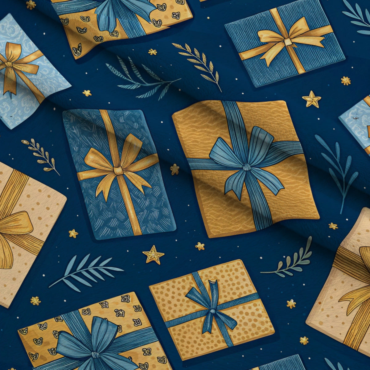 Festival of Lights Pattern 8 Minky Fabric — plush minky folded close-up preview (mv-minky-v1:lying)