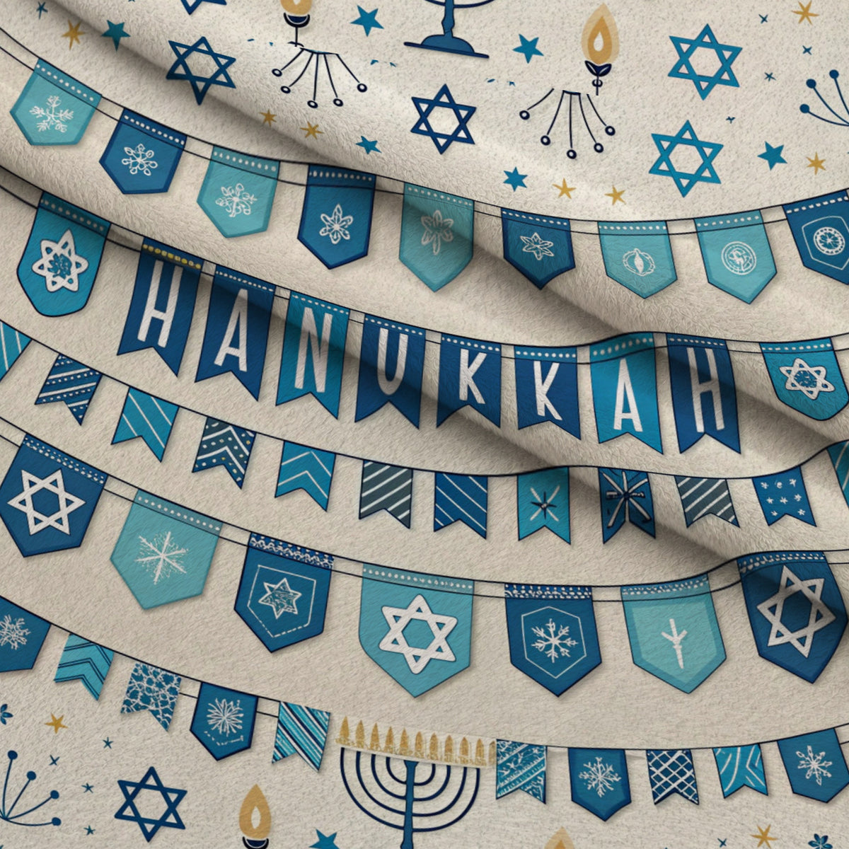 Festival of Lights Pattern 9 Minky Fabric — plush minky folded close-up preview (mv-minky-v1:lying)