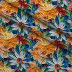 Filigree Blooms Pattern 4 Minky Fabric — plush minky folded close-up preview (mv-minky-v1:lying)
