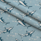Fin Patrol Pattern 1 Minky Fabric — plush minky folded close-up preview (mv-minky-v1:lying)