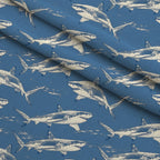 Fin Patrol Pattern 5 Minky Fabric — plush minky folded close-up preview (mv-minky-v1:lying)