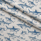Fin Patrol Pattern 6 Minky Fabric — plush minky folded close-up preview (mv-minky-v1:lying)