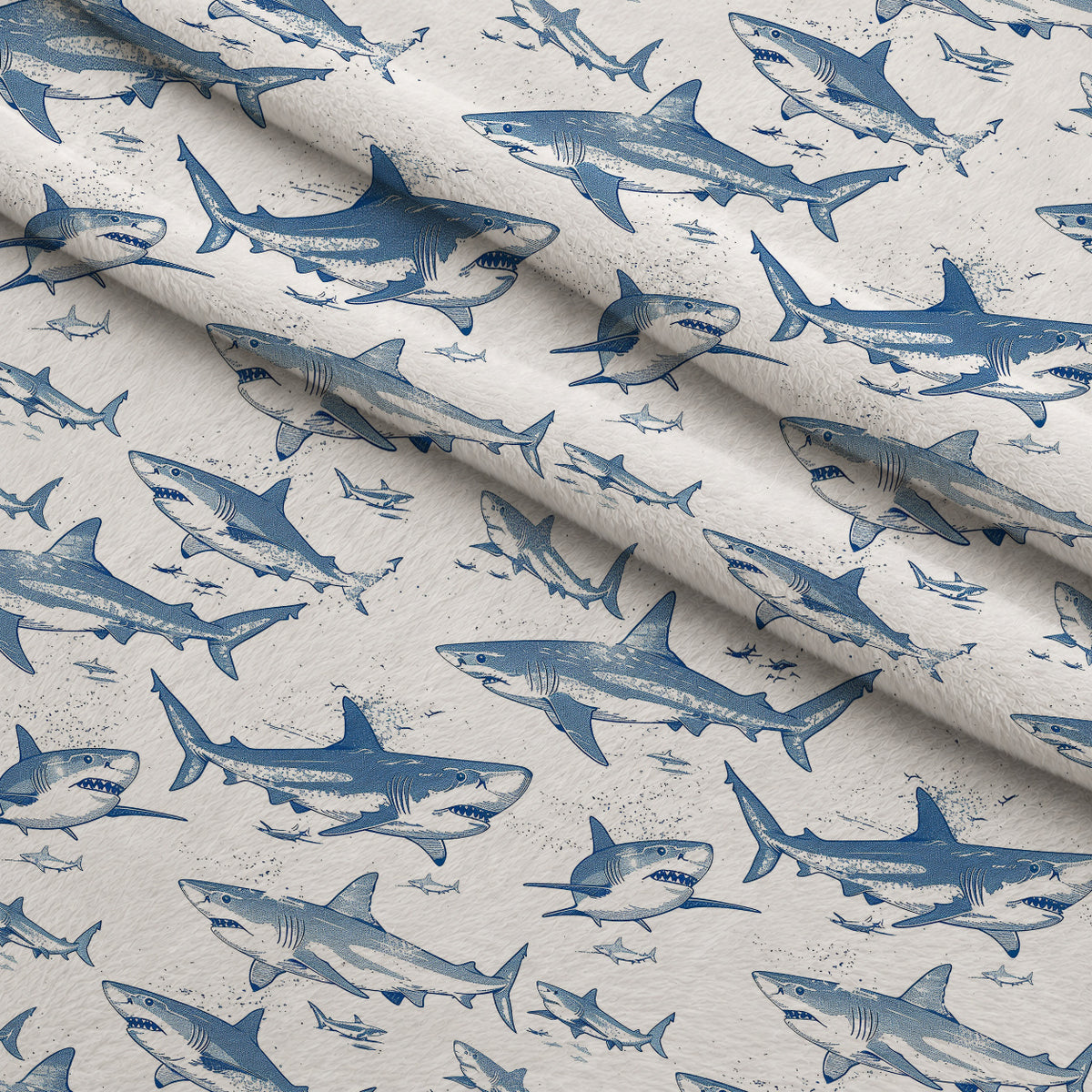 Fin Patrol Pattern 6 Minky Fabric — plush minky folded close-up preview (mv-minky-v1:lying)