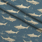 Fin Patrol Pattern 8 Minky Fabric — plush minky folded close-up preview (mv-minky-v1:lying)