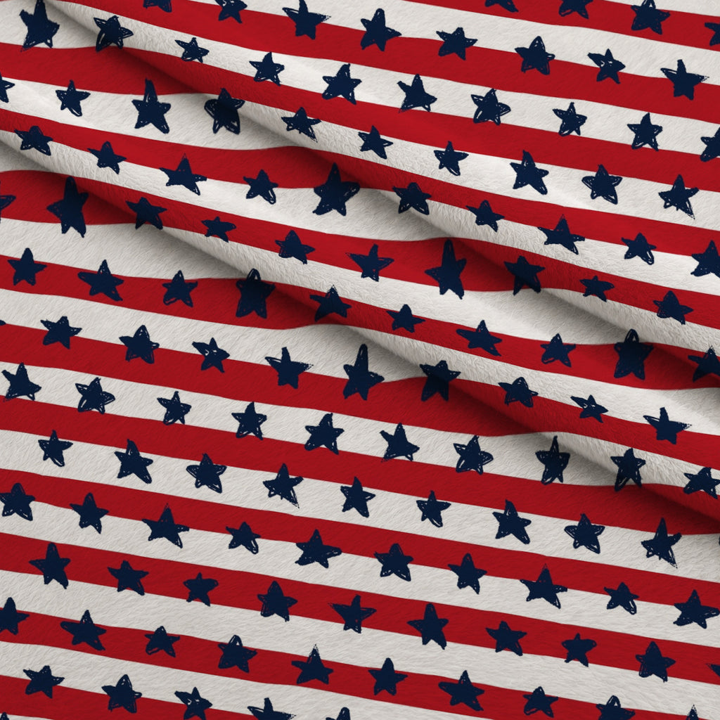 Firecracker Blooms Pattern 3 Minky Fabric — plush minky folded close-up preview (mv-minky-v1:lying)