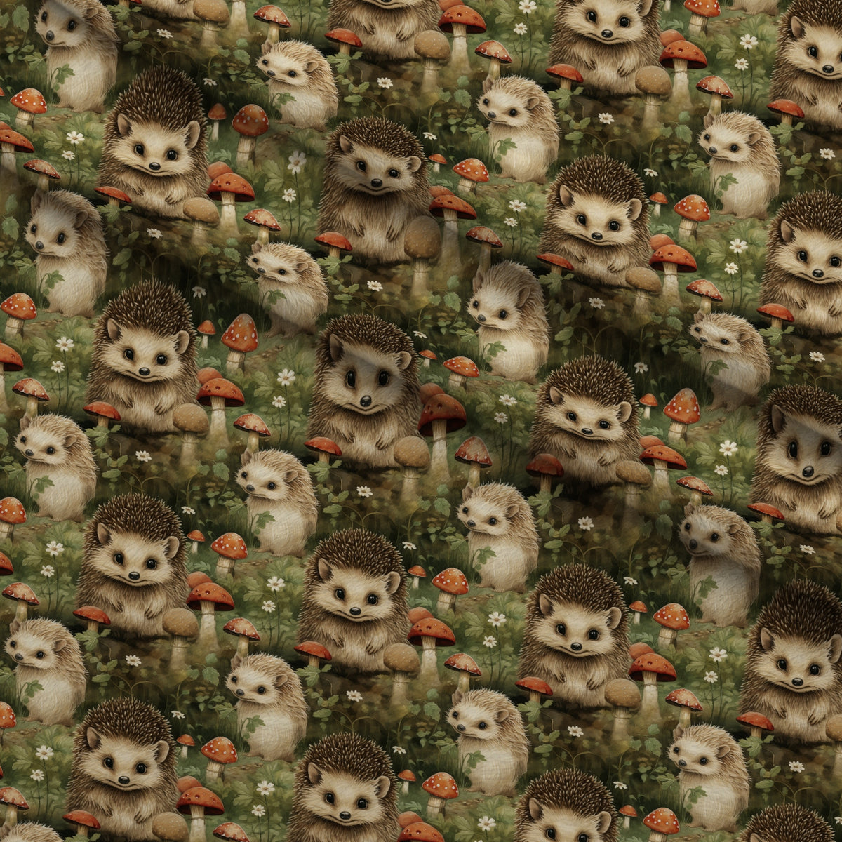Forest Friends Pattern 8 Minky Fabric — plush minky folded close-up preview (mv-minky-v1:lying)