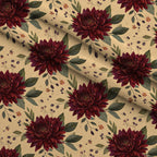 Foxes Among Falling Leaves Pattern 21 Minky Fabric — plush minky folded close-up preview (mv-minky-v1:lying)