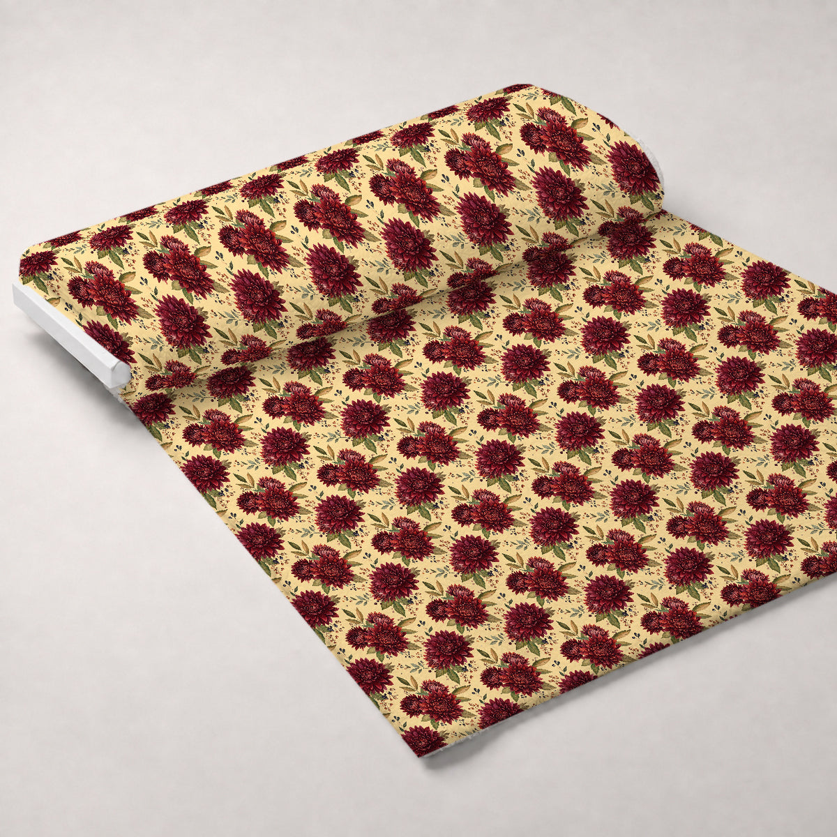 Foxes Among Falling Leaves Pattern 22 Minky Fabric — plush minky unrolled bolt preview (mv-minky-v1:bolt)