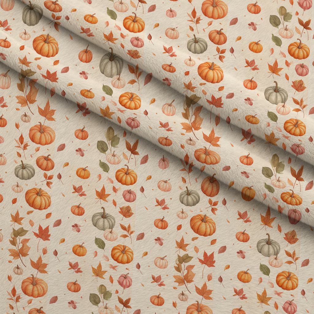 Foxes Among Falling Leaves Pattern 24 Minky Fabric — plush minky folded close-up preview (mv-minky-v1:lying)