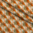 Foxes Among Falling Leaves Pattern 25 Minky Fabric — plush minky folded close-up preview (mv-minky-v1:lying)