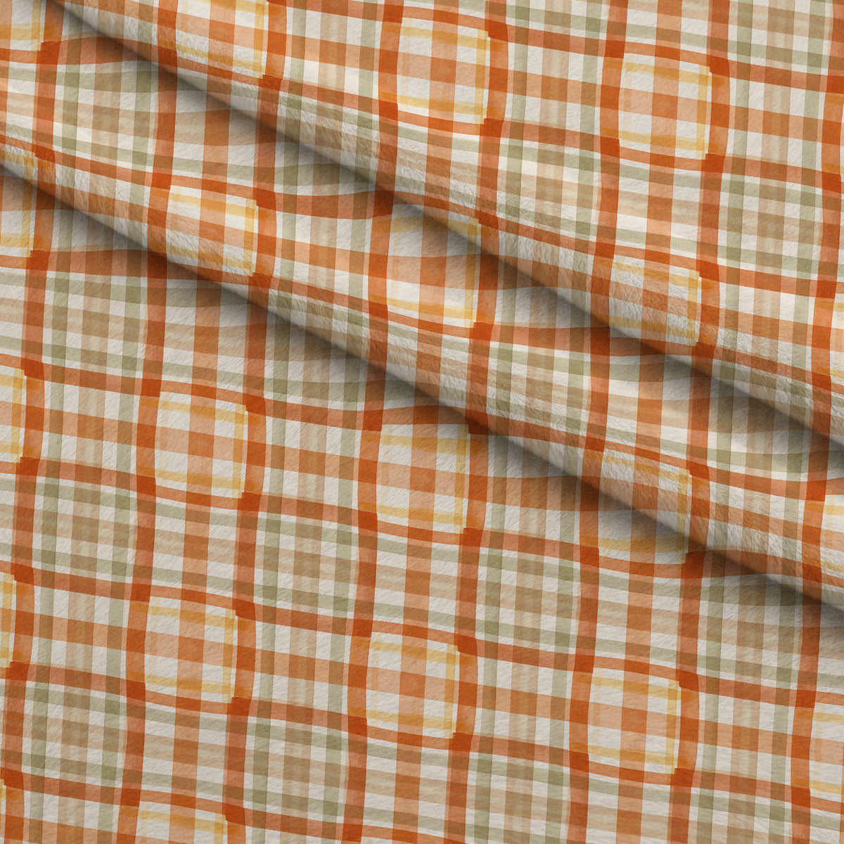 Foxes Among Falling Leaves Pattern 26 Minky Fabric — plush minky folded close-up preview (mv-minky-v1:lying)