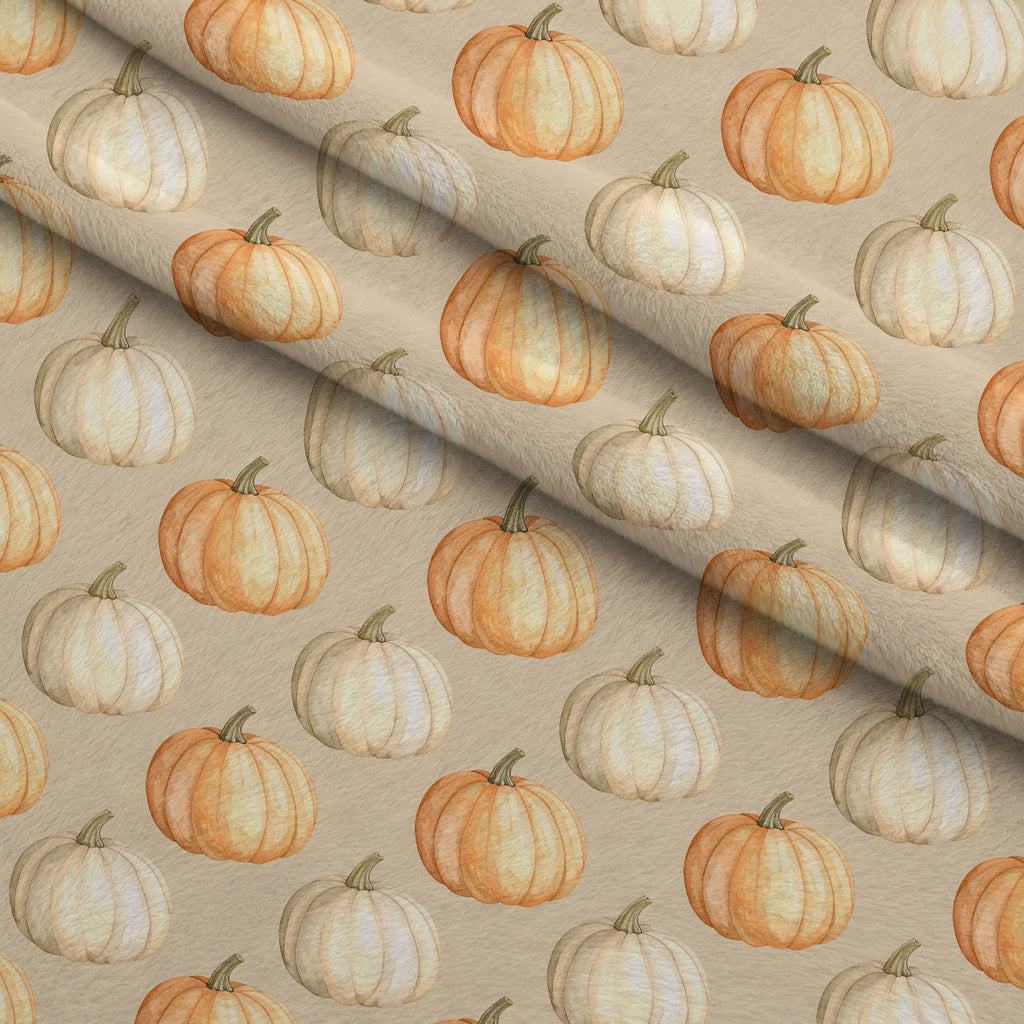 Foxes Among Falling Leaves Pattern 6 Minky Fabric — plush minky folded close-up preview (mv-minky-v1:lying)