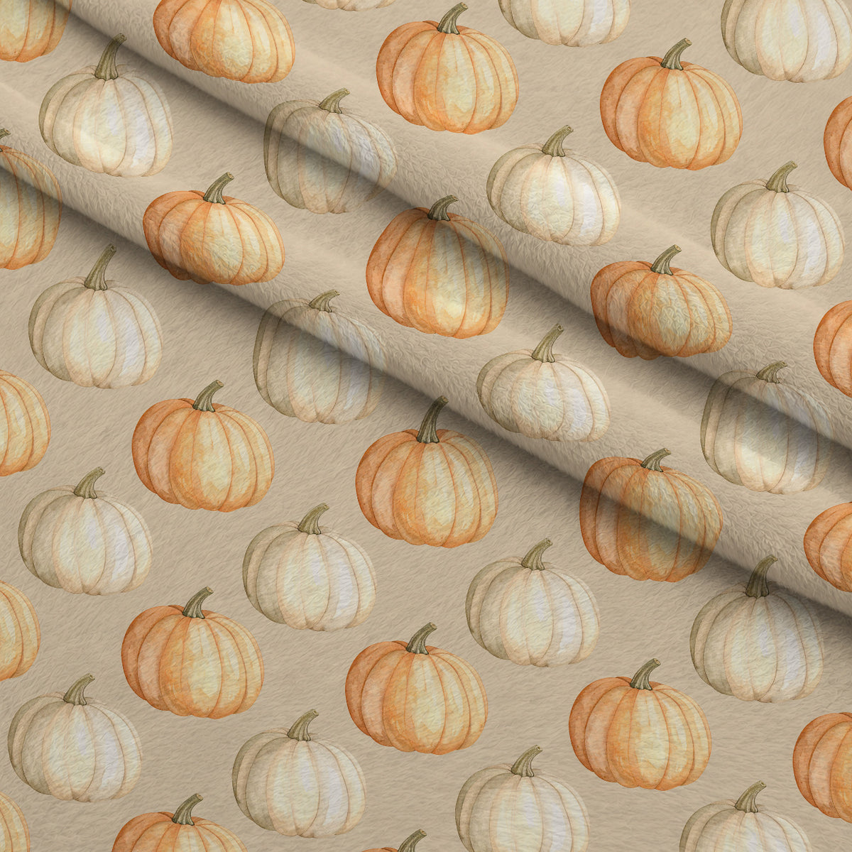 Foxes Among Falling Leaves Pattern 6 Minky Fabric — plush minky folded close-up preview (mv-minky-v1:lying)