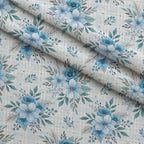 Frosted Azure Botanicals Pattern 12 Minky Fabric — plush minky folded close-up preview (mv-minky-v1:lying)