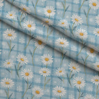 Frosted Azure Botanicals Pattern 13 Minky Fabric — plush minky folded close-up preview (mv-minky-v1:lying)