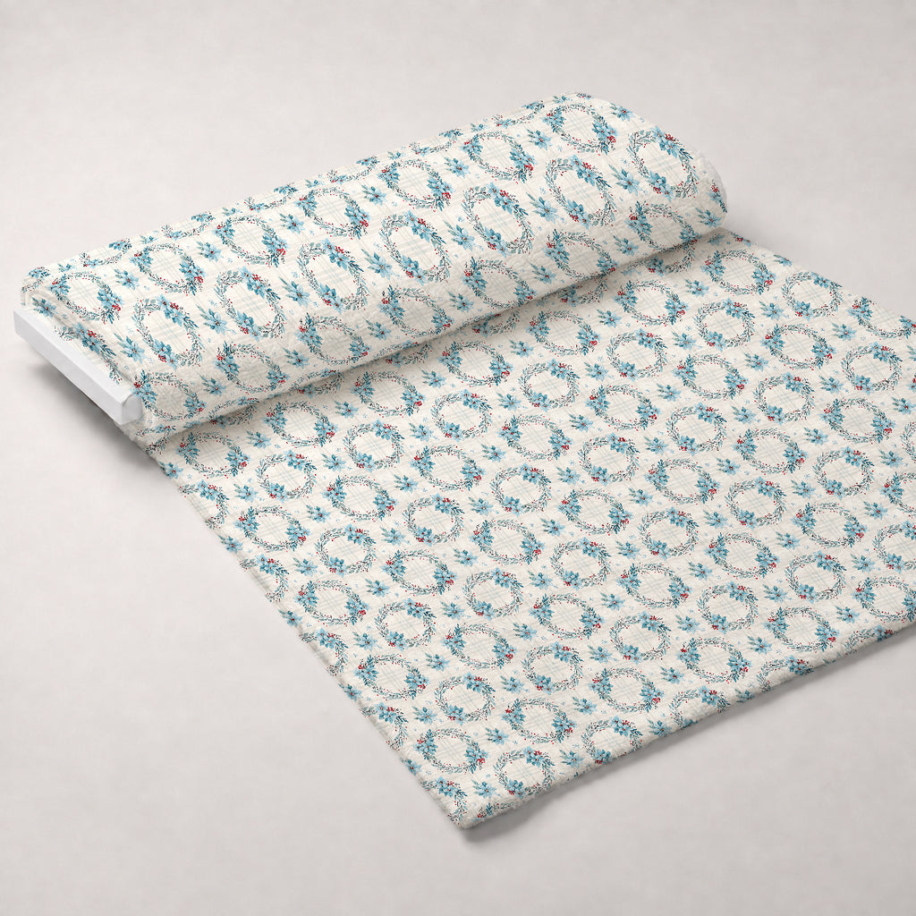 Frosted Azure Botanicals Pattern 19 Minky Fabric — plush minky unrolled bolt preview (mv-minky-v1:bolt)
