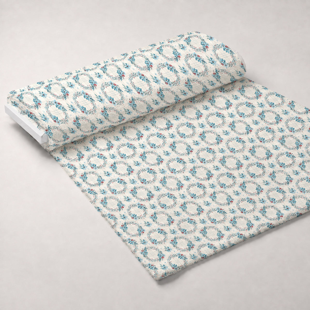 Frosted Azure Botanicals Pattern 19 Minky Fabric — plush minky unrolled bolt preview (mv-minky-v1:bolt)