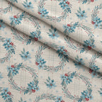 Frosted Azure Botanicals Pattern 19 Minky Fabric — plush minky folded close-up preview (mv-minky-v1:lying)