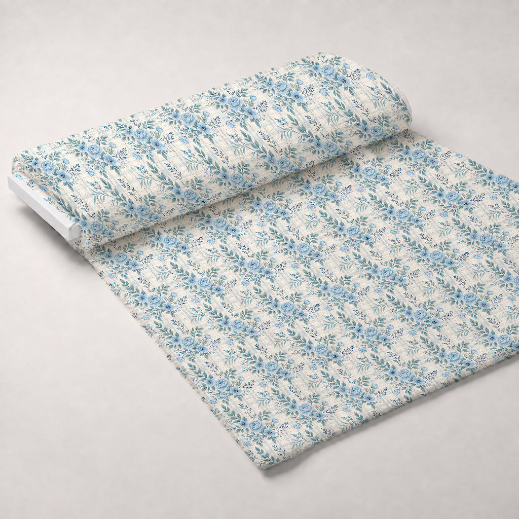 Frosted Azure Botanicals Pattern 4 Minky Fabric — plush minky unrolled bolt preview (mv-minky-v1:bolt)