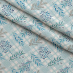 Frosted Azure Botanicals Pattern 7 Minky Fabric — plush minky folded close-up preview (mv-minky-v1:lying)