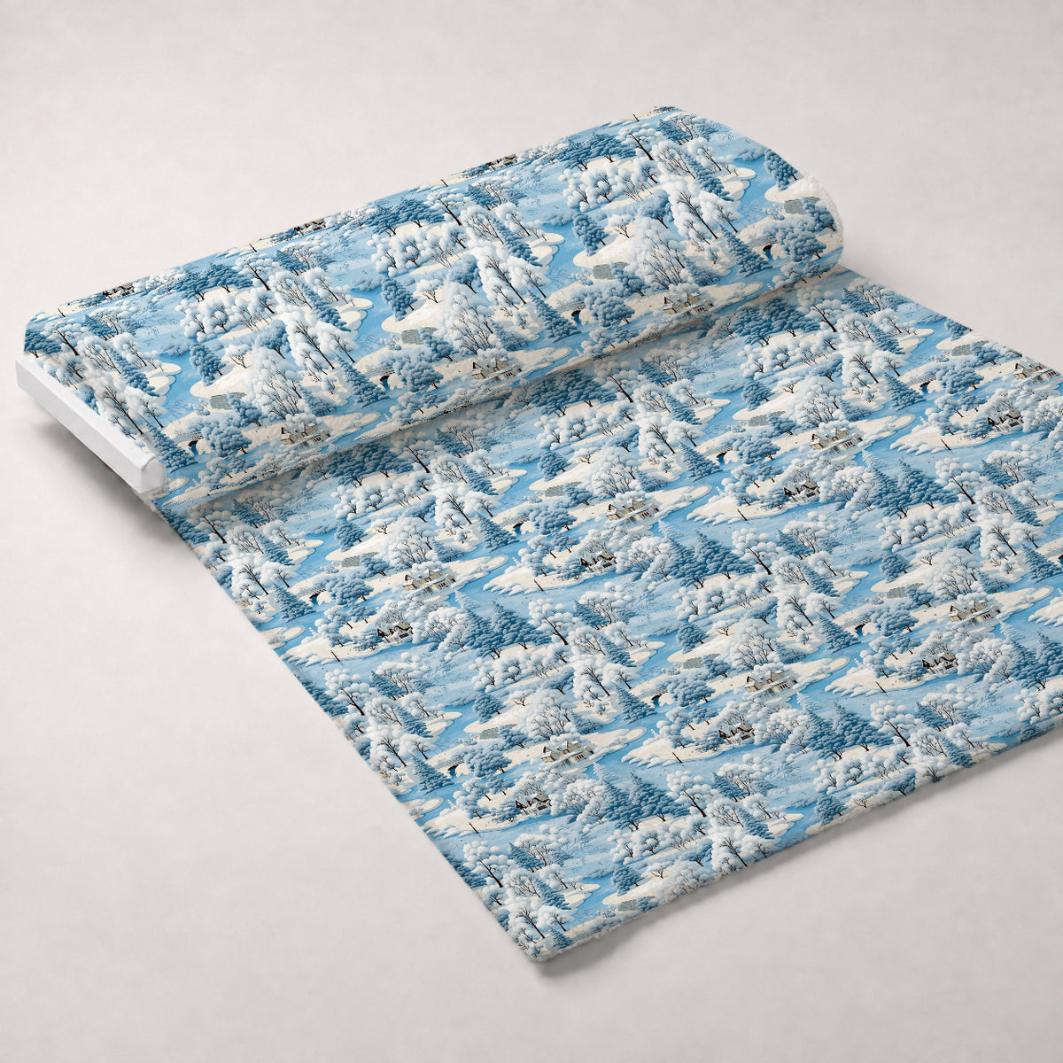 Frosted Pines Pattern 14 Minky Fabric — plush minky unrolled bolt preview (mv-minky-v1:bolt)
