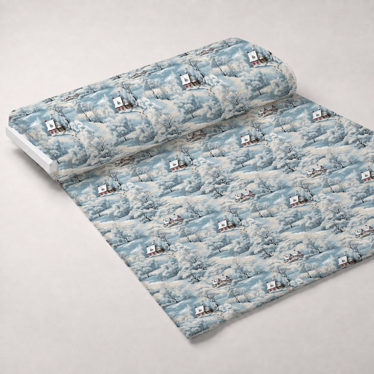 Frosted Pines Pattern 21 Minky Fabric — plush minky unrolled bolt preview (mv-minky-v1:bolt)