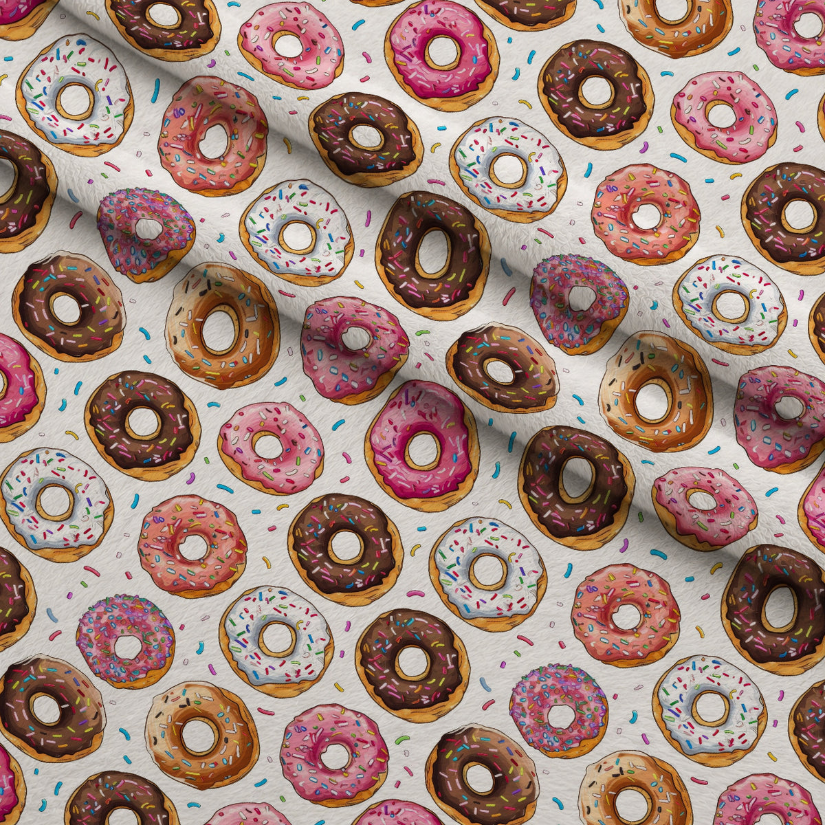 Frosted Rings Pattern 1 Minky Fabric — plush minky folded close-up preview (mv-minky-v1:lying)