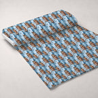 Frosted Woodland Pattern 10 Minky Fabric — plush minky unrolled bolt preview (mv-minky-v1:bolt)