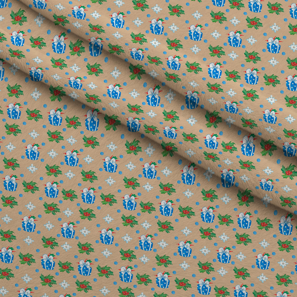 Frosty Lantern Glow Pattern 4 Minky Fabric — plush minky folded close-up preview (mv-minky-v1:lying)