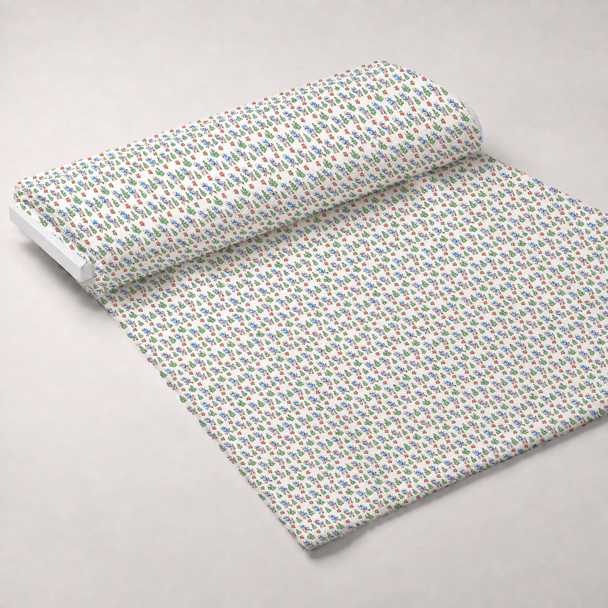 Frosty Lantern Glow Pattern 7 Minky Fabric — plush minky unrolled bolt preview (mv-minky-v1:bolt)
