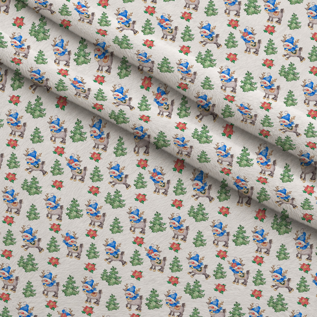 Frosty Lantern Glow Pattern 7 Minky Fabric — plush minky folded close-up preview (mv-minky-v1:lying)