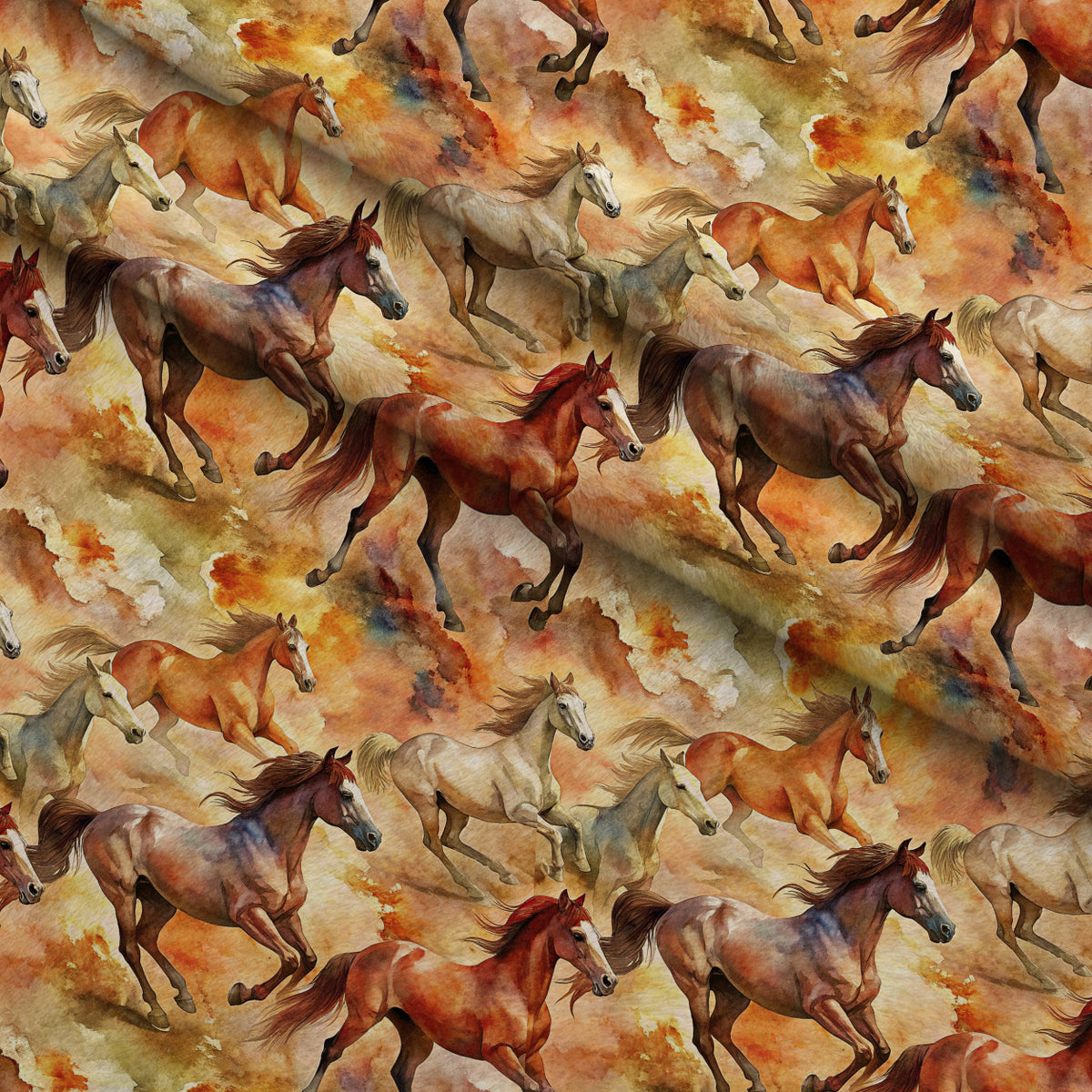 Galloping Mustangs Pattern 10 Minky Fabric — plush minky folded close-up preview (mv-minky-v1:lying)