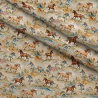 Galloping Mustangs Pattern 26 Minky Fabric — plush minky folded close-up preview (mv-minky-v1:lying)