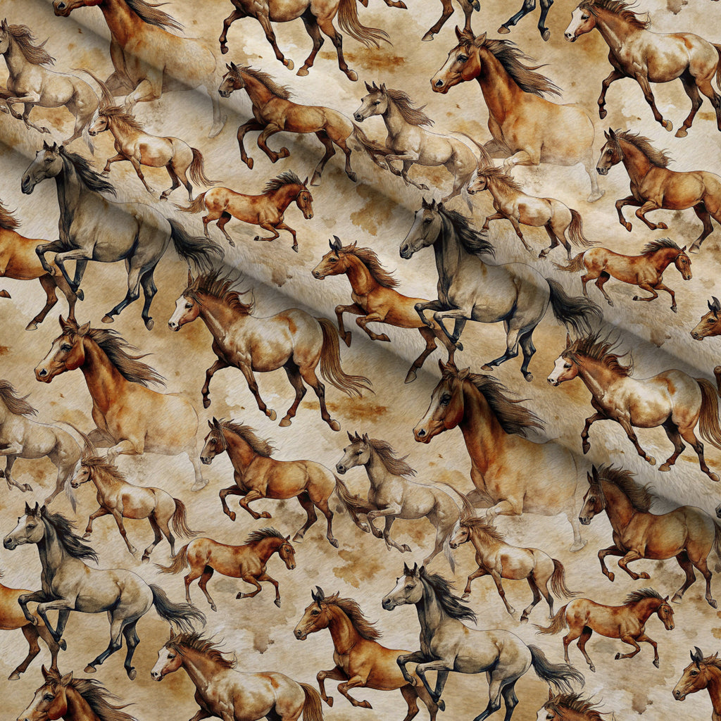Galloping Mustangs Pattern 27 Minky Fabric — plush minky folded close-up preview (mv-minky-v1:lying)