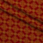 Gilded Crimson Pattern 1 Minky Fabric — plush minky folded close-up preview (mv-minky-v1:lying)