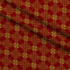 Gilded Crimson Pattern 2 Minky Fabric — plush minky folded close-up preview (mv-minky-v1:lying)