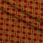 Gilded Crimson Pattern 3 Minky Fabric — plush minky folded close-up preview (mv-minky-v1:lying)