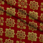 Gilded Crimson Pattern 6 Minky Fabric — plush minky folded close-up preview (mv-minky-v1:lying)