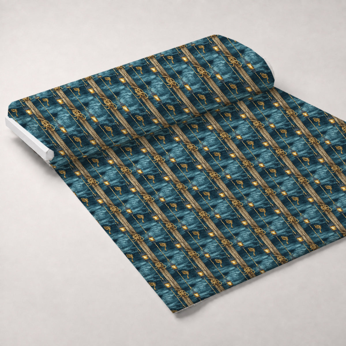 Gilded Depths Pattern 41 Minky Fabric — plush minky unrolled bolt preview (mv-minky-v1:bolt)