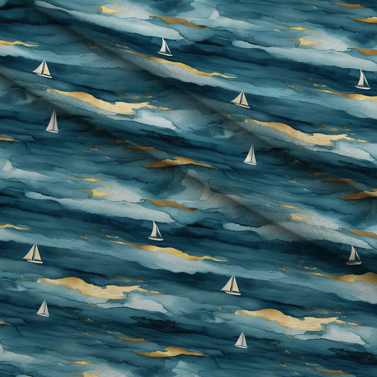 Gilded Depths Pattern 6 Minky Fabric — plush minky folded close-up preview (mv-minky-v1:lying)