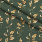 Gilded Evergreen Hearth Pattern 14 Minky Fabric — plush minky folded close-up preview (mv-minky-v1:lying)